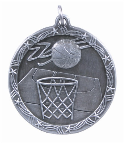 Shooting Star Medal - Basketball Silver