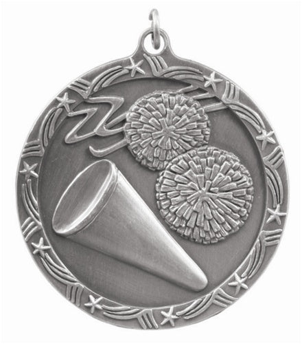 Shooting Star Medal - Cheerleading Silver