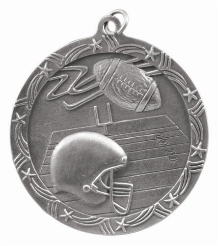 Shooting Star Medal - Football Silver