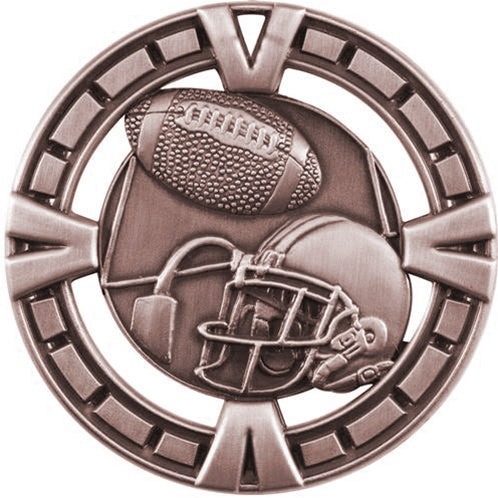 V-Line Medal - Bronze Football