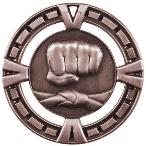 V-Line Medal - Bronze Martial Arts