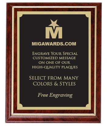 Designer Plaque Series Award - Burgundy & Gold 10x13