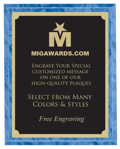 Designer Plaque Series Award - Blue 12x15