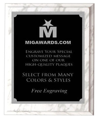 Designer Plaque Series Award - White 9x12