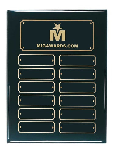 Black Piano Finish 24-Count Perpetual Plaque