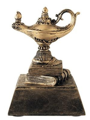 Subject Sculpture Resin - Lamp of Knowledge