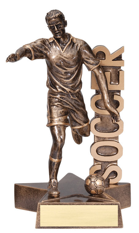 Male Soccer Award - Billboard Resin Figure