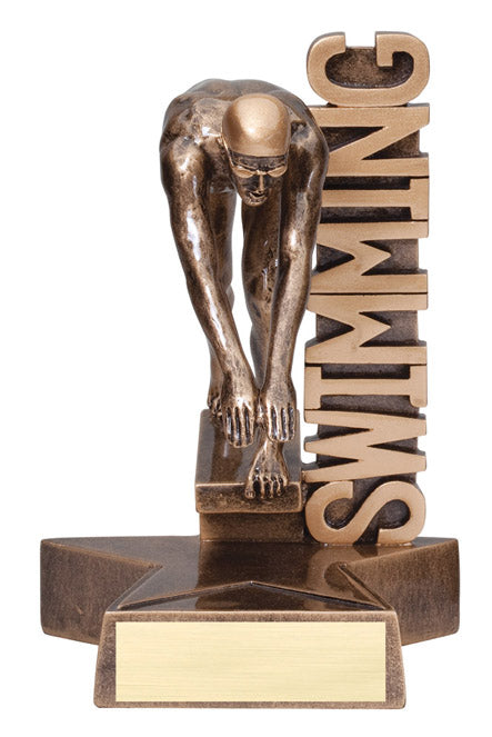 Male Swimming Award - Billboard Resin Trophy