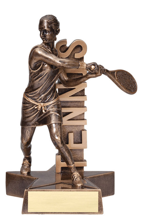 Tennis Award Female - Billboard Resin Figure