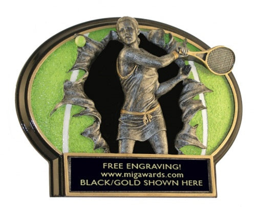 Burst Thru Resin Series- TENNIS FEMALE SMALL