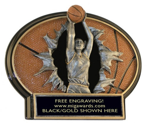 Burst Thru Resin Series- BASKETBALL FEMALE LARGE