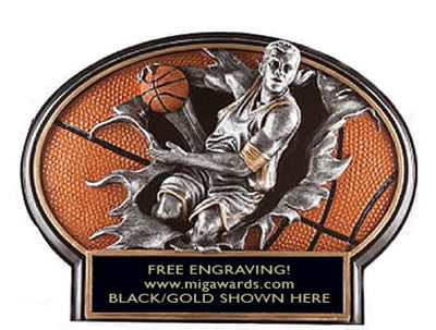 Burst Thru Resin Series- BASKETBALL MALE LARGE