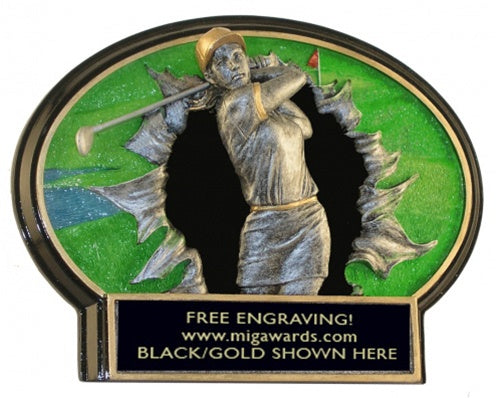 Burst Thru Resin Series- GOLF FEMALE LARGE