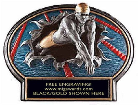 Burst Thru Resin Series- SWIMMER LARGE