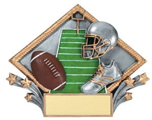 Diamond Color Plate - 6" Football Award