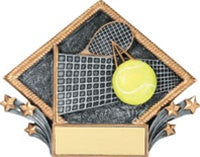 Diamond Color Plate - 6" Tennis Award