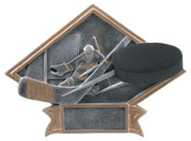 Diamond Silver Plate - 8" Hockey Award