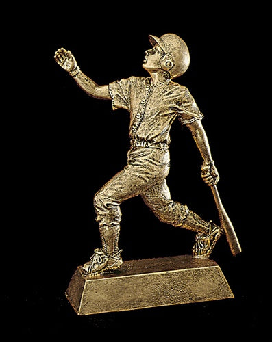 Resin Figures Trophy - Gold Baseball Male