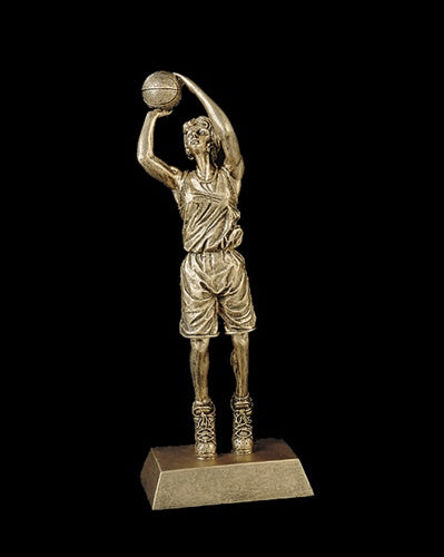 Resin Figures Trophy - Gold Basketball Female