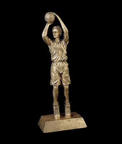Resin Figures Trophy - Gold Basketball Male