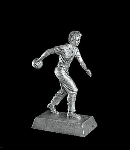 Resin Figures Trophy - Gold Bowling Female