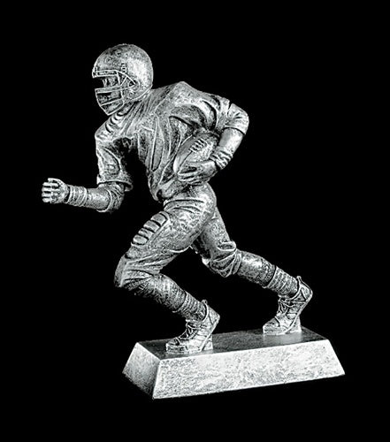 Resin Figures Trophy - Silver Football