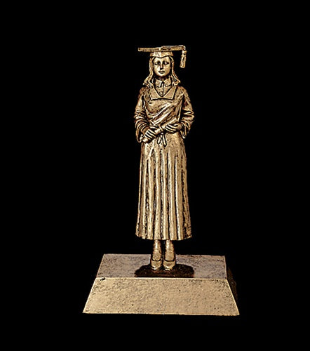 Resin Figures Trophy - Gold Graduate Female