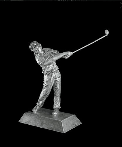 Resin Figures Trophy - Silver Golf Female