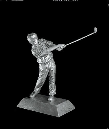 Resin Figures Trophy - Silver Golf Male