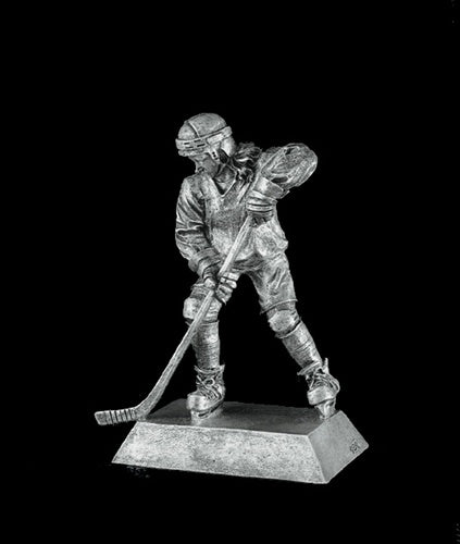 Resin Figures Trophy - Silver Hockey Female