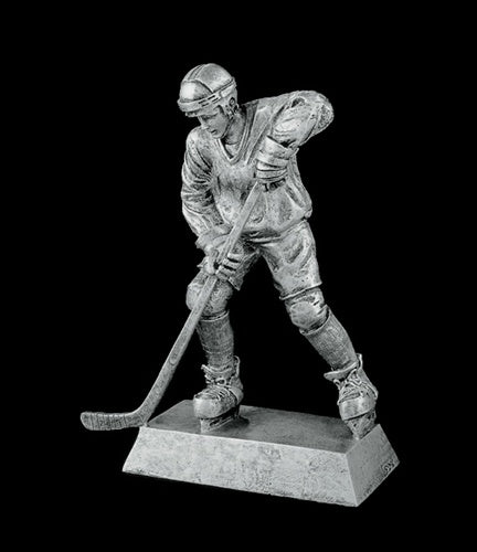 Resin Figures Trophy - Silver Hockey Male