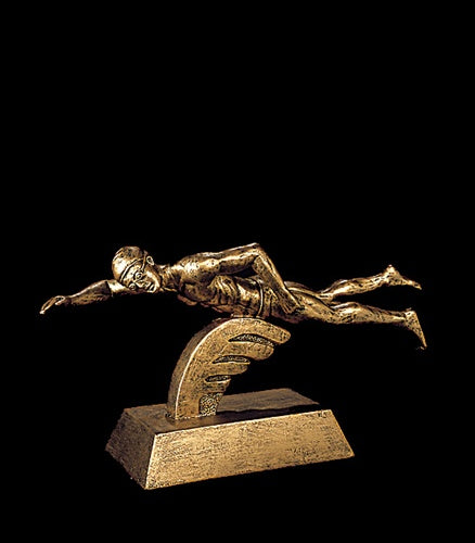 Resin Figures Trophy - Gold Swimming Male