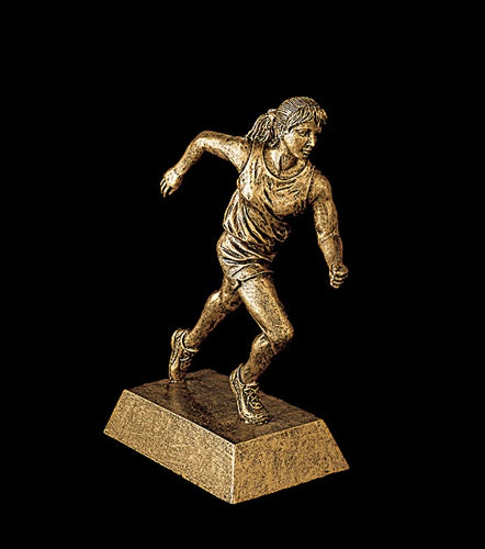 Resin Figures Trophy - Gold Track Female