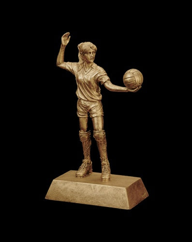 Resin Figures Trophy - Gold Volleyball Female