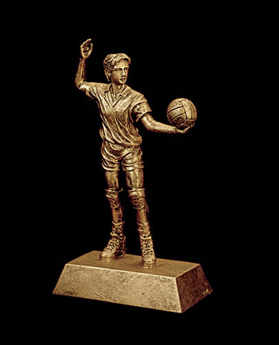 Resin Figures Trophy - Gold Bolleyball Male