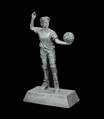 Resin Figures Trophy - Silver Volleyball Male