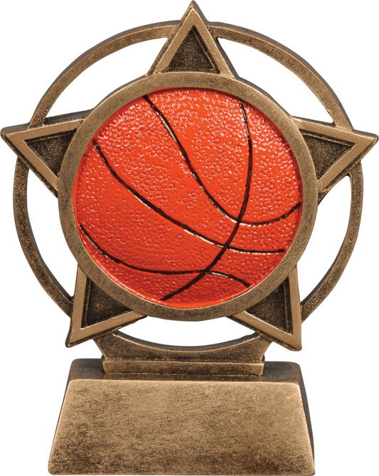 ORBIT SPORT RESIN AWARDS 4.5" BASKETBALL