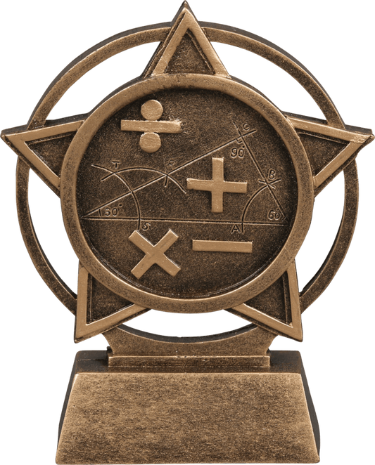 ORBIT SPORT RESIN AWARDS 4.5" MATH