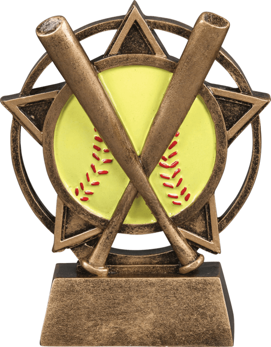 ORBIT SPORT RESIN AWARDS 4.5" SOFTBALL