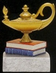 Generic Resin Award - Lamp of Knowledge