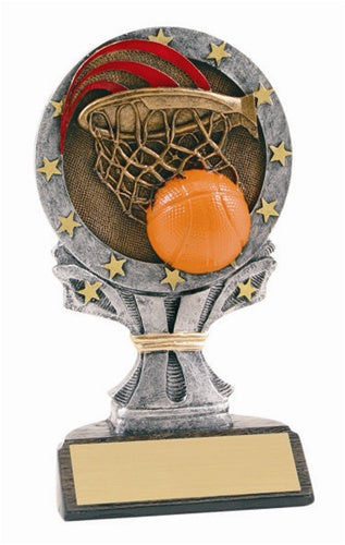 Large 6" All Star Resins Trophy - Basketball