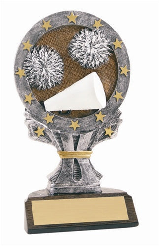 Large 6" All Star Resins Trophy - Cheerleading