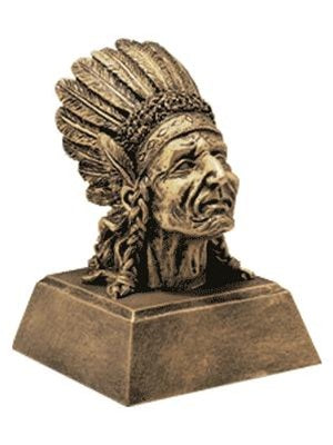 Mascot Head Resins Trophy - Indian