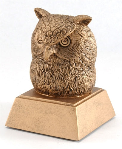 Mascot Head Resins Trophy - Owl