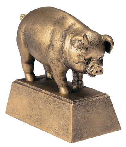 Mascot Head Resins Trophy - Pig