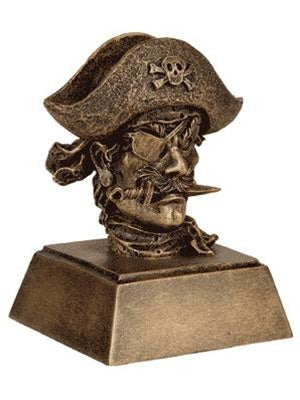 Mascot Head Resins Trophy - Pirate