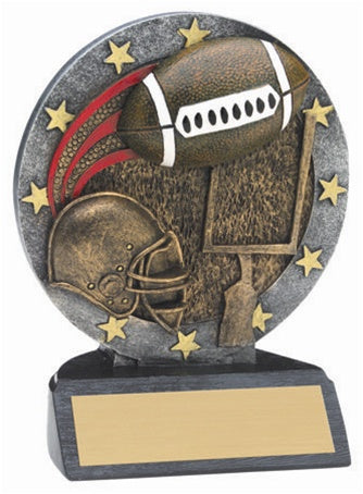 Small 4" All Star Resins Trophy - Football