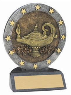 Small 4" All Star Resins Trophy - Lamp of Knowledge