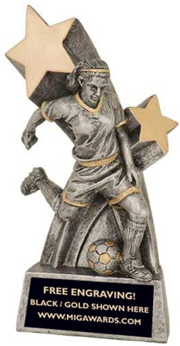 SUPER SPORT STAR RESIN - SOCCER FEMALE