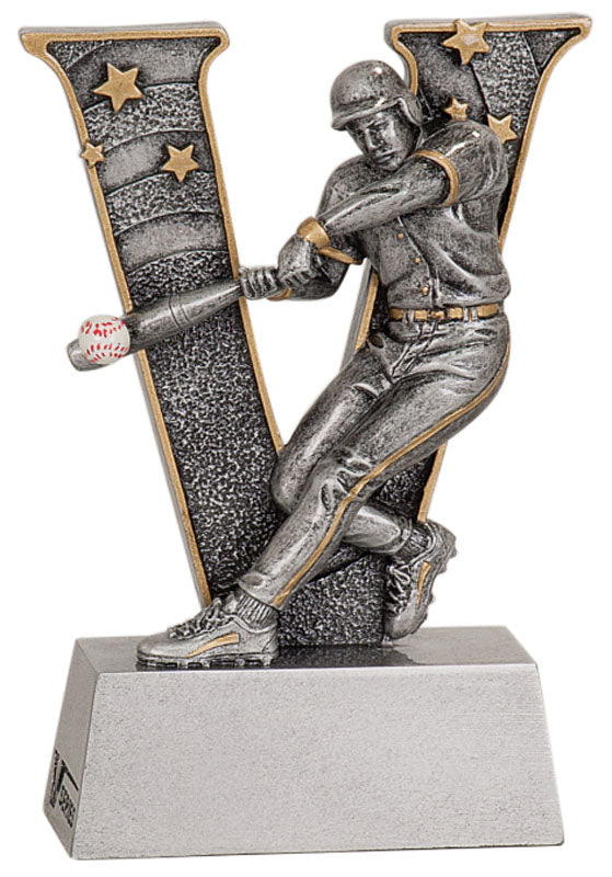 Baseball Trophy "V" Series Award Figure